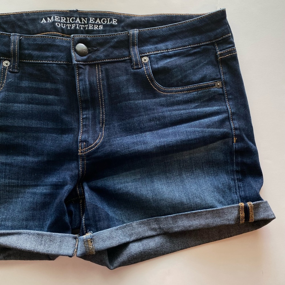 American Eagle Midi Denim Shorts
